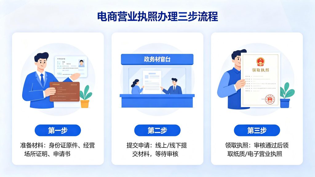 大连电商营业执照办理步骤